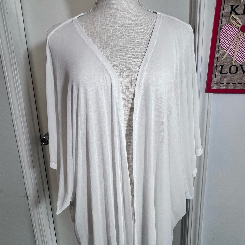 Fashion Nova White Swim Coverup - Picture 3 of 4